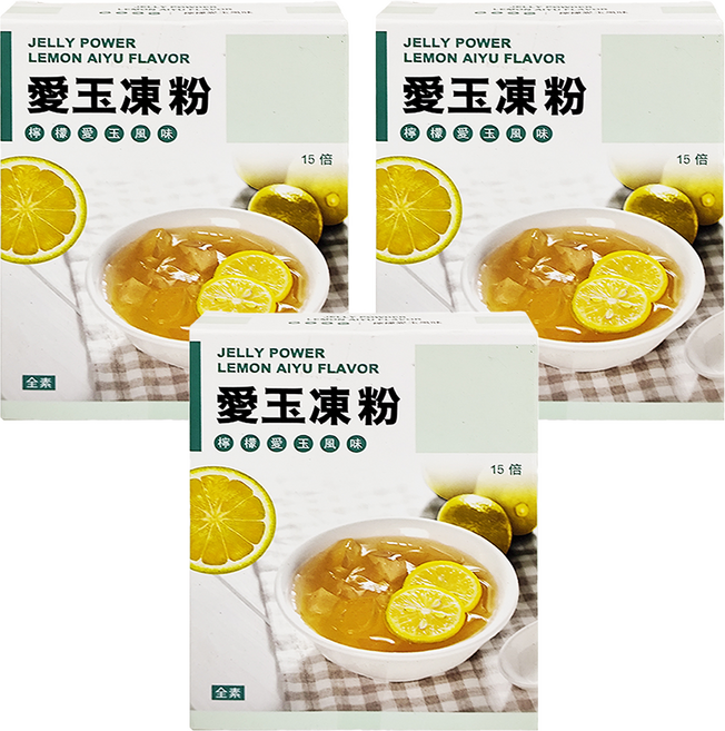 YIN FA 盈發 FUNN 愛玉果凍粉, 80g, 3盒