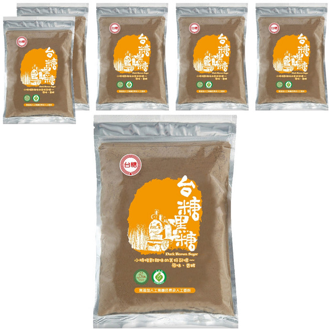 台糖 黑糖, 300g, 6包