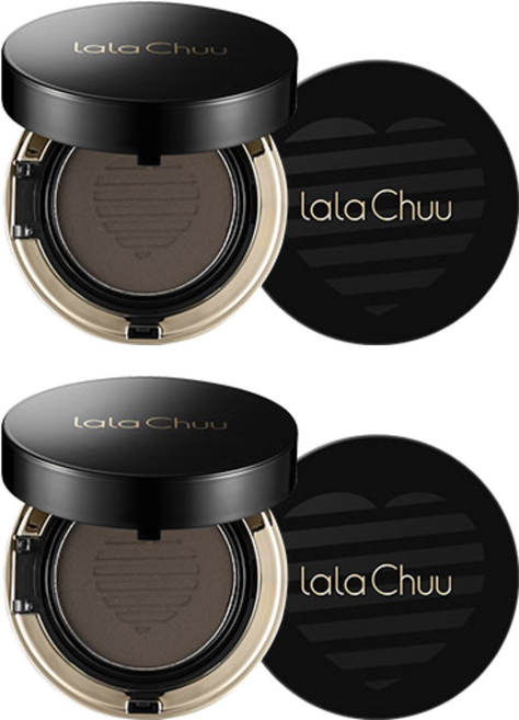 라라츄 헤어 쿠션 본품 15g, 2개, 내추럴블랙