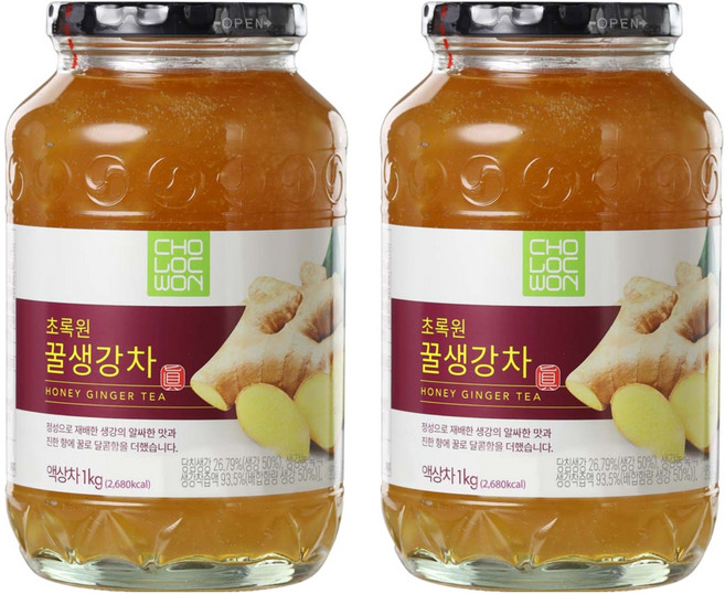 초록원 꿀생강차, 1kg, 1개입, 2개