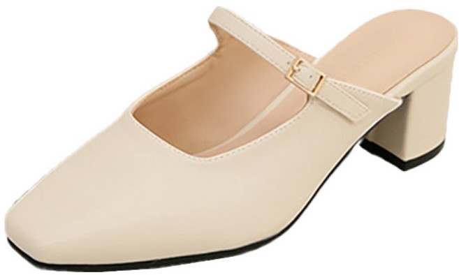 분홍코끼리 여성용 소피아 뮬 슬리퍼 6cm