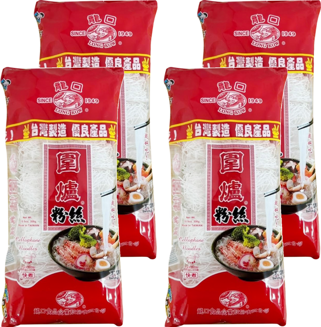 龍口 圍爐粉絲, 300g, 4包