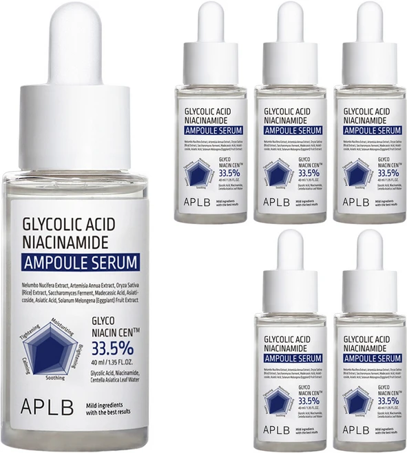 APLB 글리콜산 나이아신아마이드 앰플 세럼, 40ml, 6개 - 쿠팡