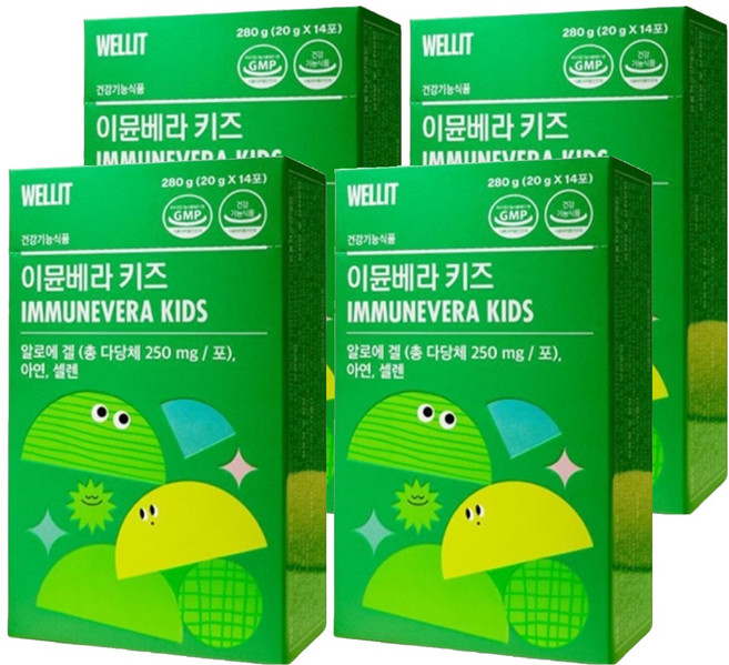 웰릿 정품 이뮨베라 키즈, 280g, 4박스
