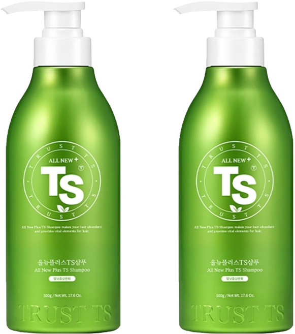 TS 올뉴 플러스 탈모증상완화 샴푸, 500g, 2개
