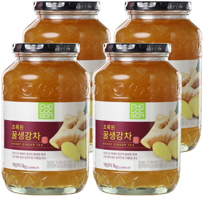 초록원 꿀생강차, 1kg, 1개입, 4개
