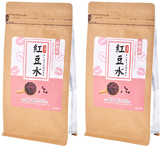 御復珍 紅豆水 Set 20包 純素食 獨立茶包, 9g, 2袋