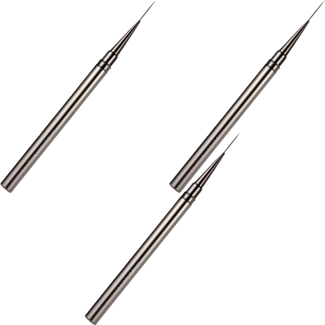 喵汪森林 日式美甲拉線筆 18mm, 3支, 槍灰色