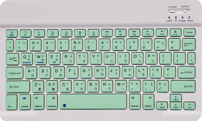 藍芽鍵盤, 蒂芬妮綠, B215, 剪刀腳結構