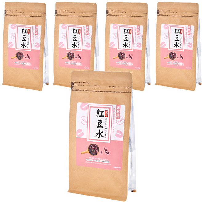 御復珍 紅豆水 Set 20包 純素食 獨立茶包, 9g, 5袋
