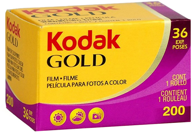 KODAK 柯達 KODAK 120 GOLD 200 柯達金膠卷彩色負片 底片, 1個