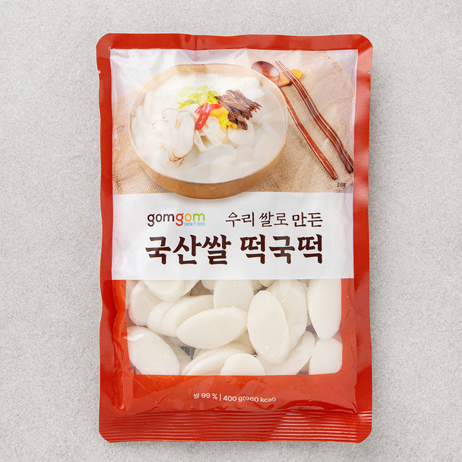 곰곰 국산쌀 떡국떡, 400g, 1개