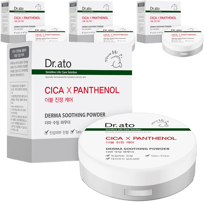 닥터아토 유아용 더마 수딩 파우더, 4개, 20g