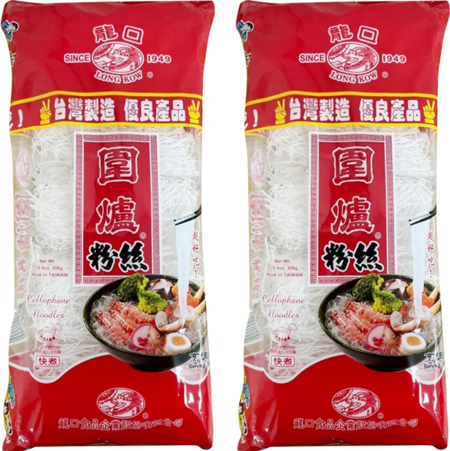 龍口 圍爐粉絲 300g 台灣製造 經典滋味 簡單料理, 2包