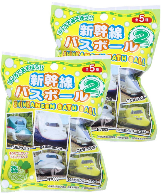 SK JAPAN 新幹線 沐浴球內附玩具 全5種, 75g, 2包