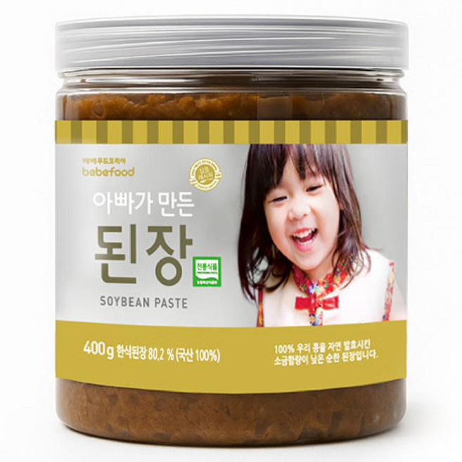 베베푸드 아빠가 만든 된장, 한식된장, 400g, 1개