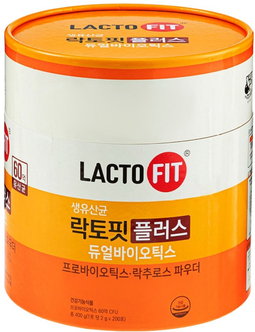 Chong Kun Dang 鍾根堂 LACTO-FIT Plus 雙效益生菌 200p, 400g, 1個