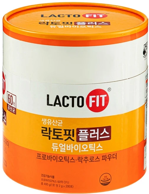 락토핏 플러스 듀얼바이오틱스 200p, 400g, 1개 - 쿠팡