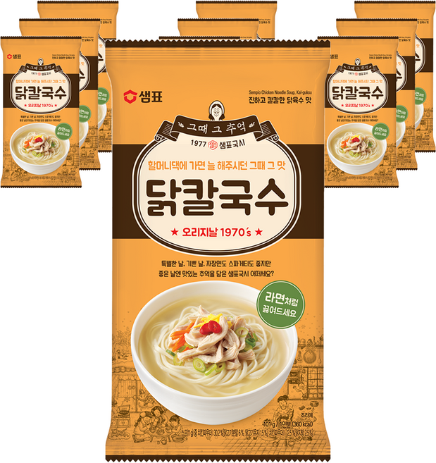 샘표 닭칼국수, 101g, 10개