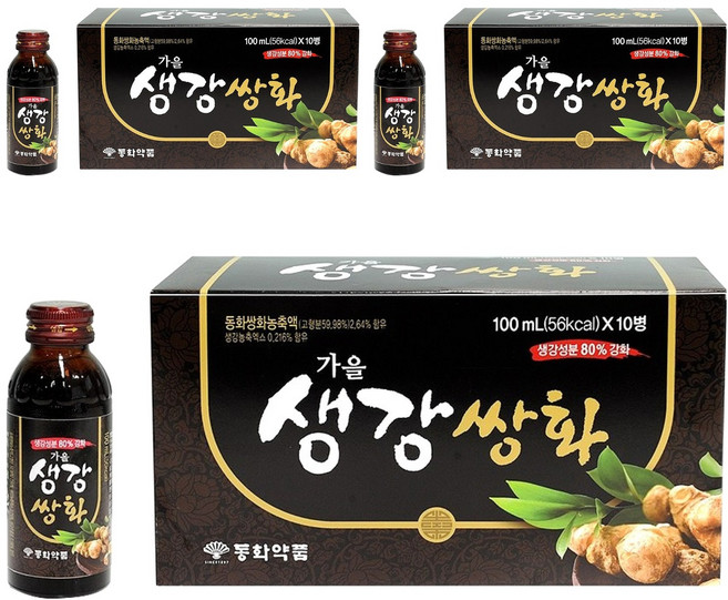 동화약품 부채표 가을생강쌍화, 100ml, 30개