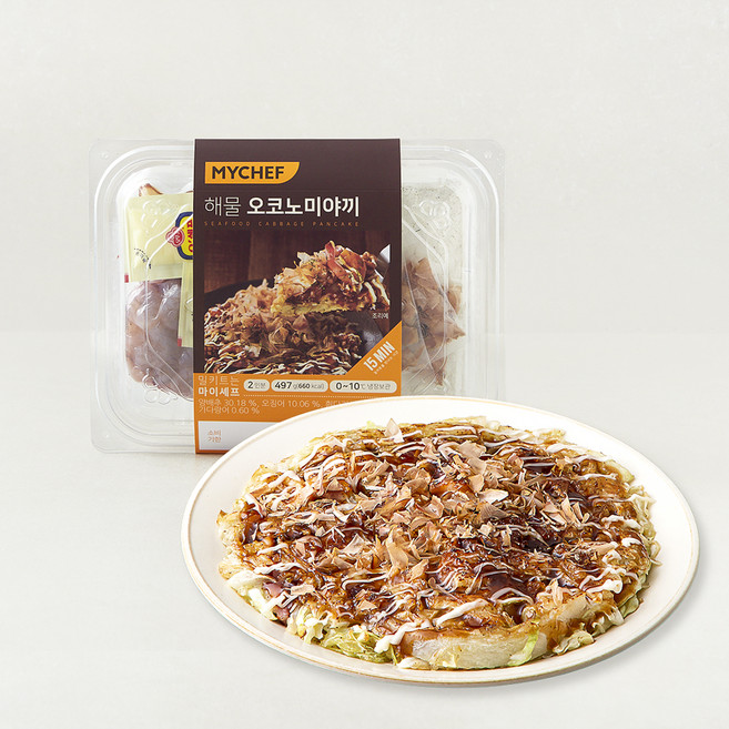 마이셰프 해물 오코노미야끼 2인분, 497g, 1개