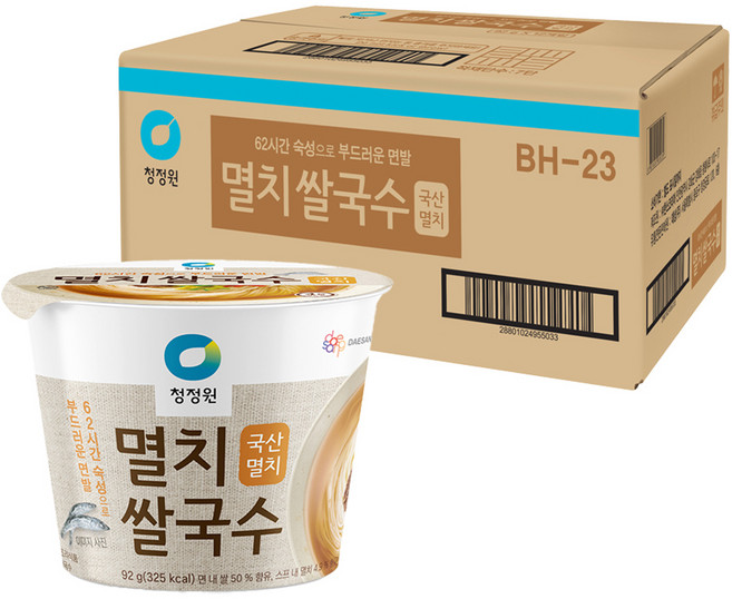 청정원 멸치 쌀국수, 92g, 12개