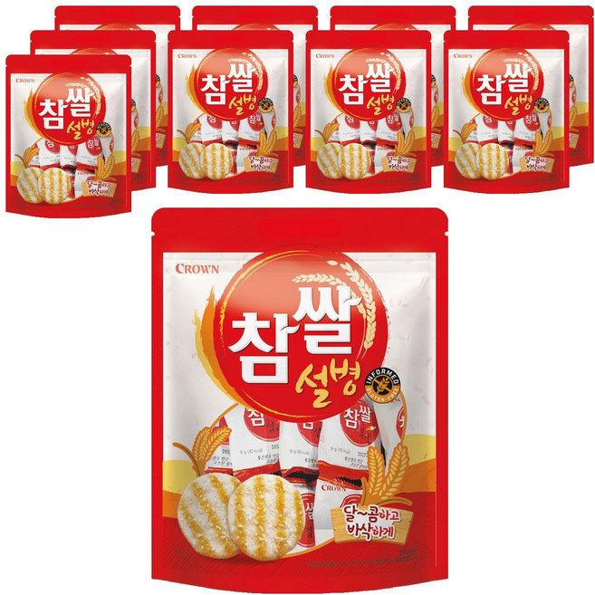 크라운 참쌀설병, 270g, 10개