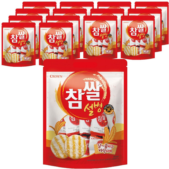 크라운 참쌀설병, 270g, 15개