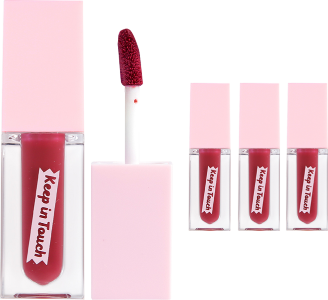 [비건뷰티] 키핀터치 젤리 립 플럼퍼 틴트, 퍼플레인, 4개