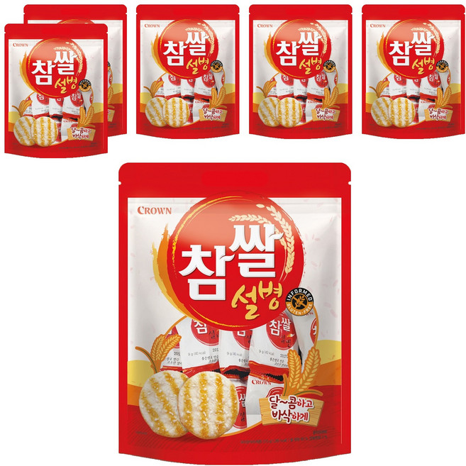 크라운 참쌀설병, 270g, 6개