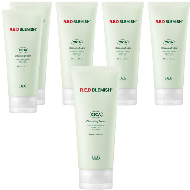 닥터지 레드 블레미쉬 시카 클렌징 폼 트리플, 120ml, 6개