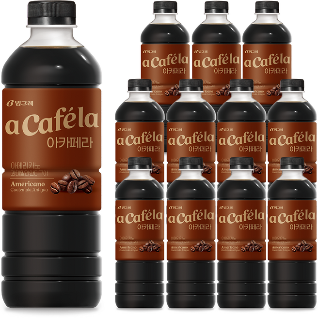 아카페라 아메리카노 과테말라, 1L, 12개