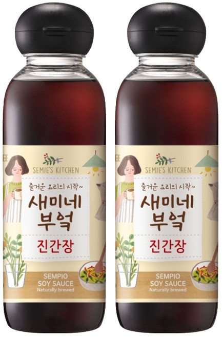 샘표 새미네부엌 진간장, 450ml, 2개