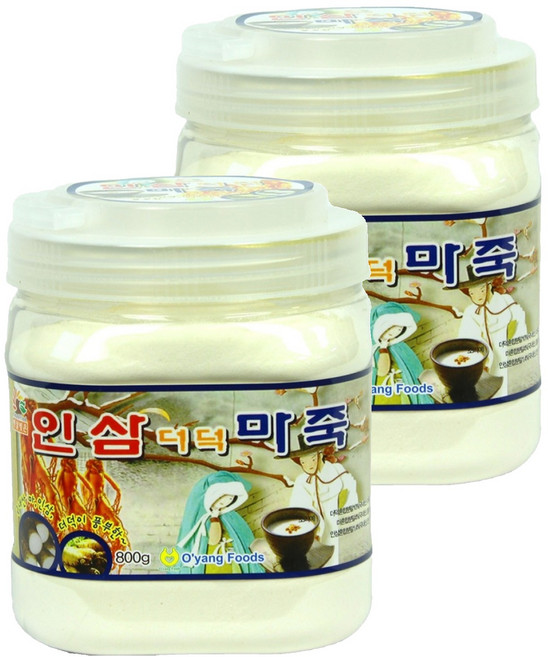 오양식품 인삼 더덕 마죽, 800g, 2개