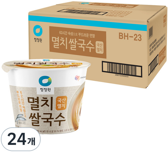 청정원 멸치 쌀국수, 92g, 24개