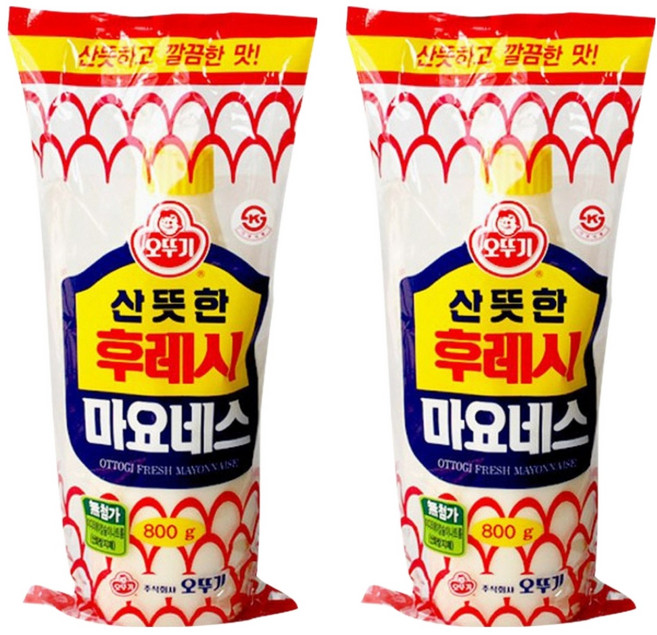 오뚜기 후레시 마요네즈, 800g, 2개