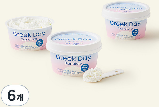 그릭데이 그릭요거트 시그니처, 100g, 6개