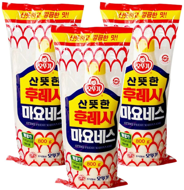 오뚜기 후레시 마요네즈, 800g, 3개