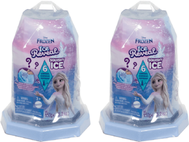 마텔 겨울왕국이 짠 스노우 아이스 리빌 인형 시리즈 피규어 랜덤발송, 2개