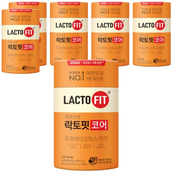 락토핏 코어 유산균 60p, 120g, 6개 - 쿠팡