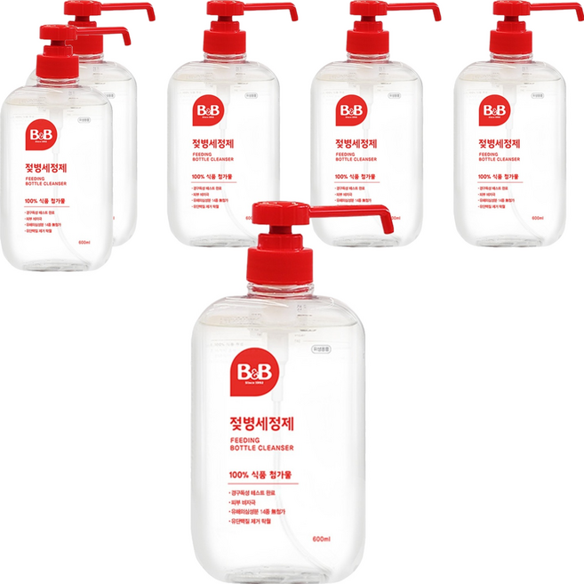 비앤비 젖병세정제 액상형, 600ml, 6개