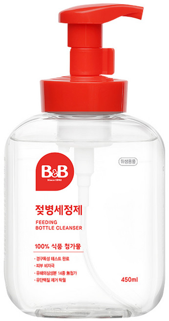 비앤비 젖병세정제 거품형, 450ml, 1개