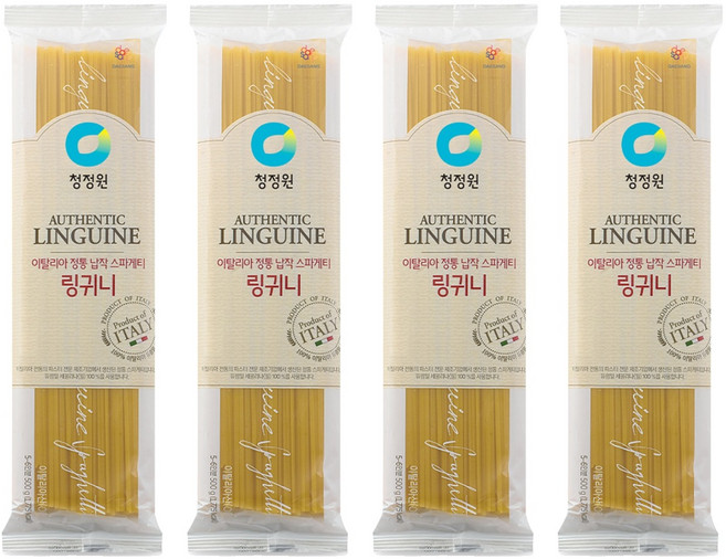 청정원 링귀니 스파게티면, 500g, 4개