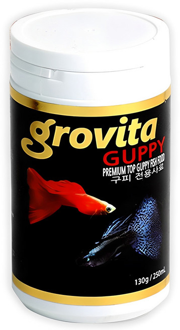 그로비타 구피 열대어 사료, 130g, 1개