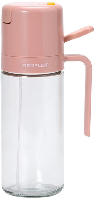 NEOFLAM 台灣原廠公司貨 兩用玻璃油壺 蜜桃色, 1個, 550ml
