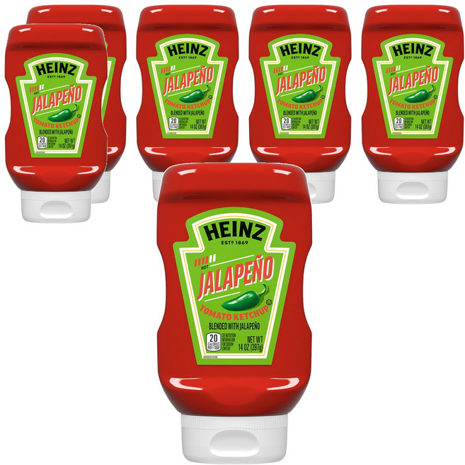 하인즈 할라페뇨 토마토 케첩, 397g, 6개