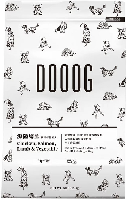 DOOOG 杜革 低敏無穀犬狗飼料 關節保健配方, 2.27kg, 1袋