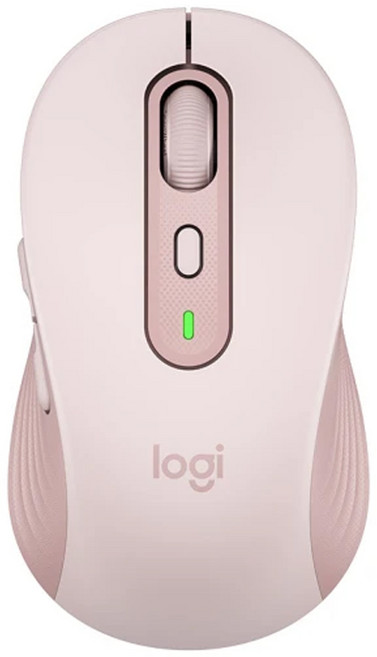 logitech 羅技 多工靜音無線滑鼠, M750, 玫瑰粉