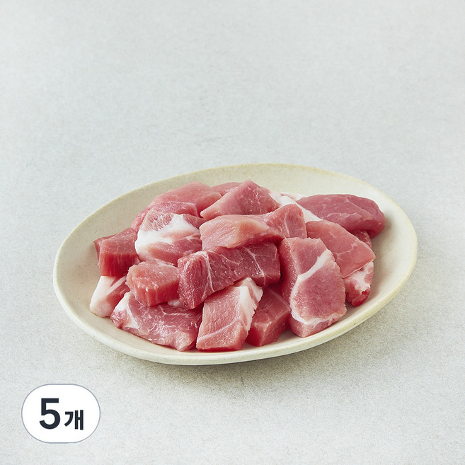 한돈 앞다리 찌개용 (냉장), 500g, 5개