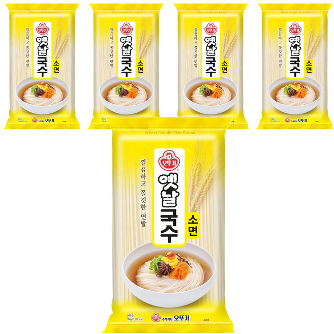 오뚜기옛날 국수 소면, 900g, 5개
